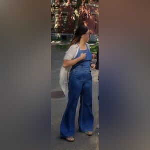 Abercrombie & Fitch Blue Denim Jumpsuit